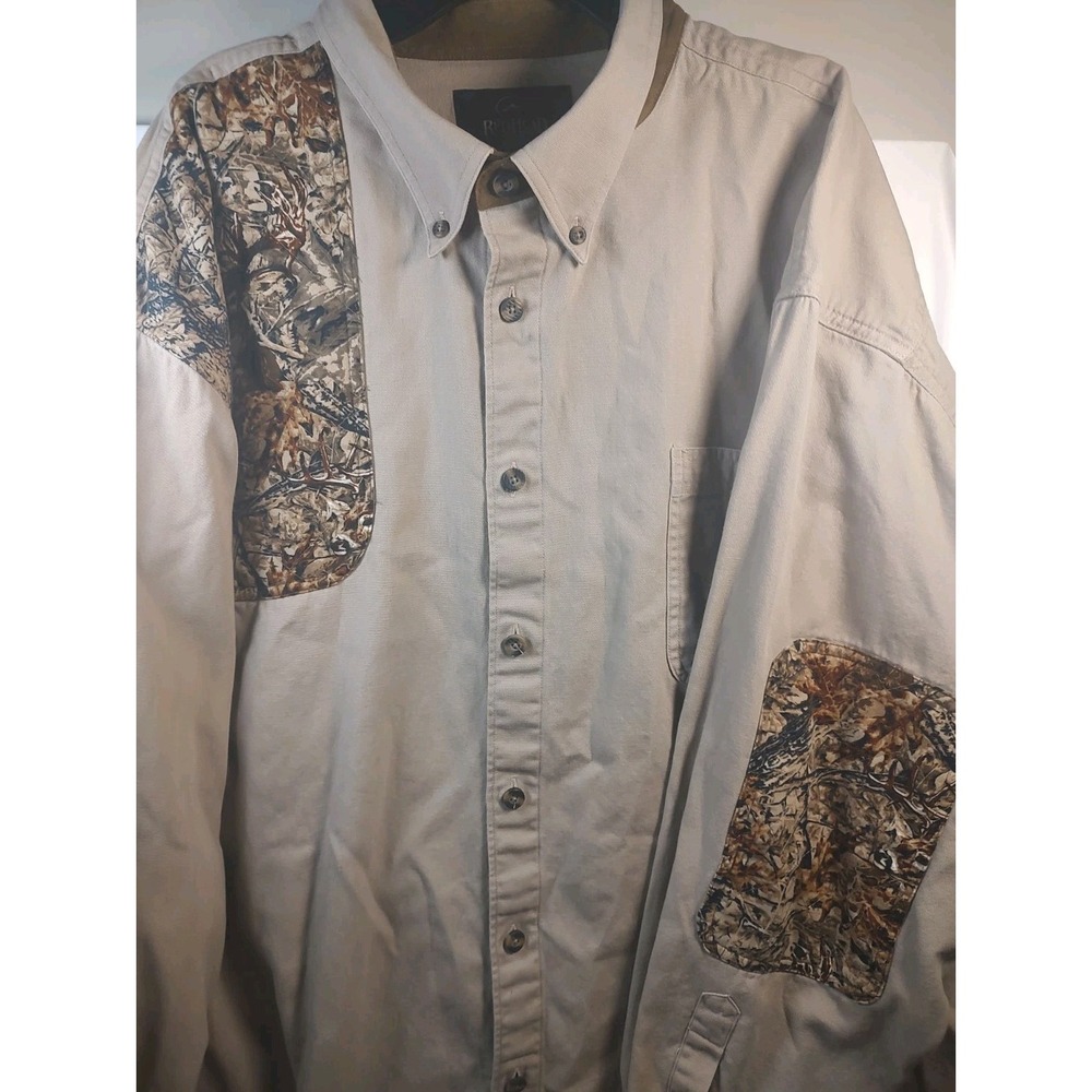 VTG RedHead Chamois Shirt Flannel Dark Green Cotton Mens XLarge Hunting Longslve